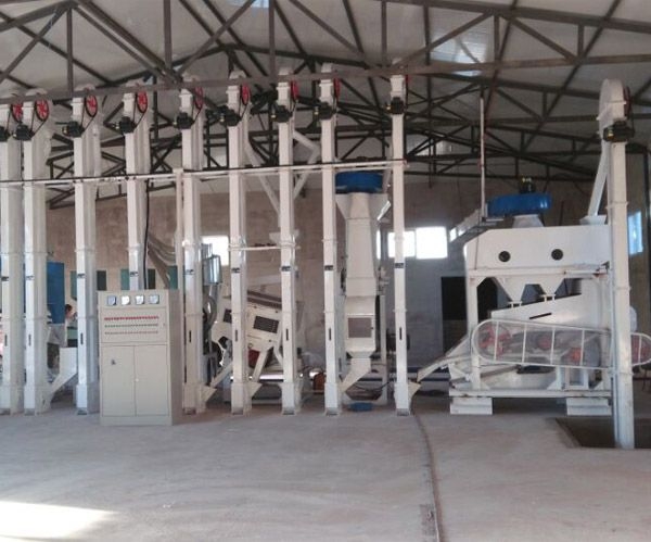 The normal operation of the rice mill